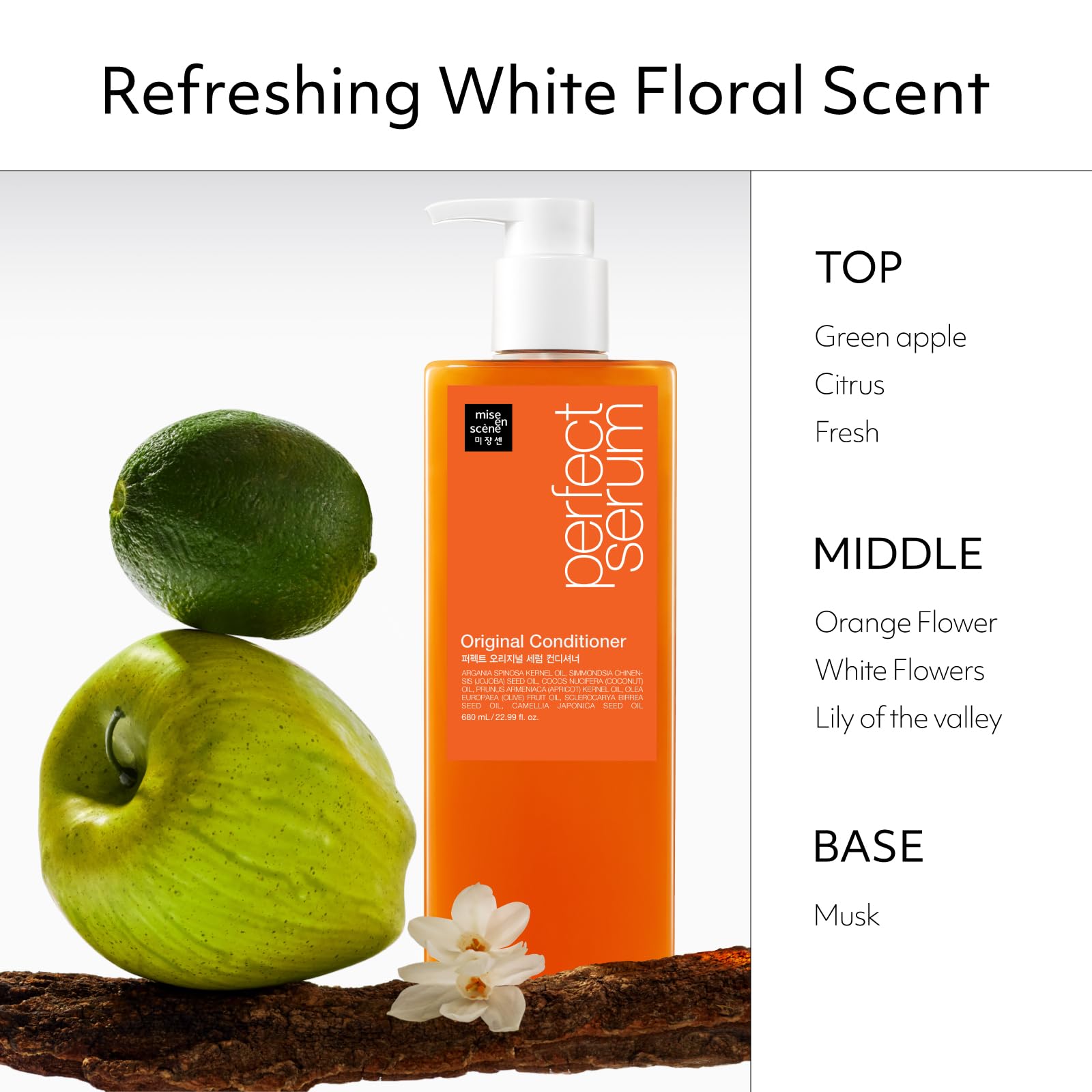 Fragrant citrus and floral notes create a fresh scent profile