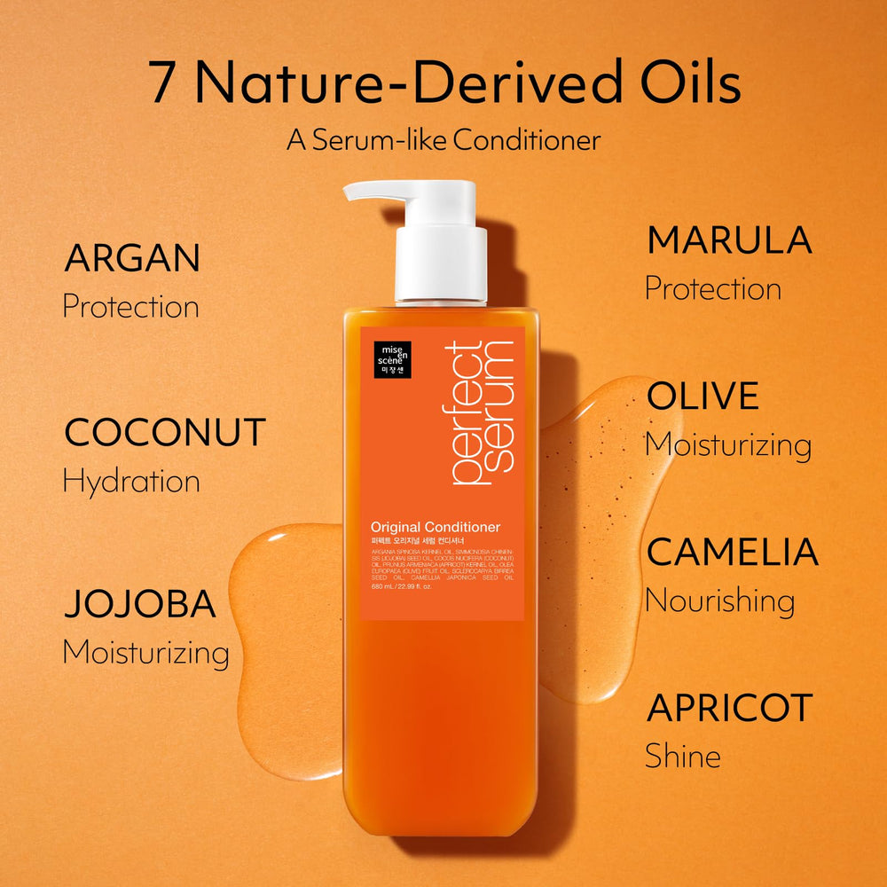 Hair appears smooth and shiny after using the conditioner