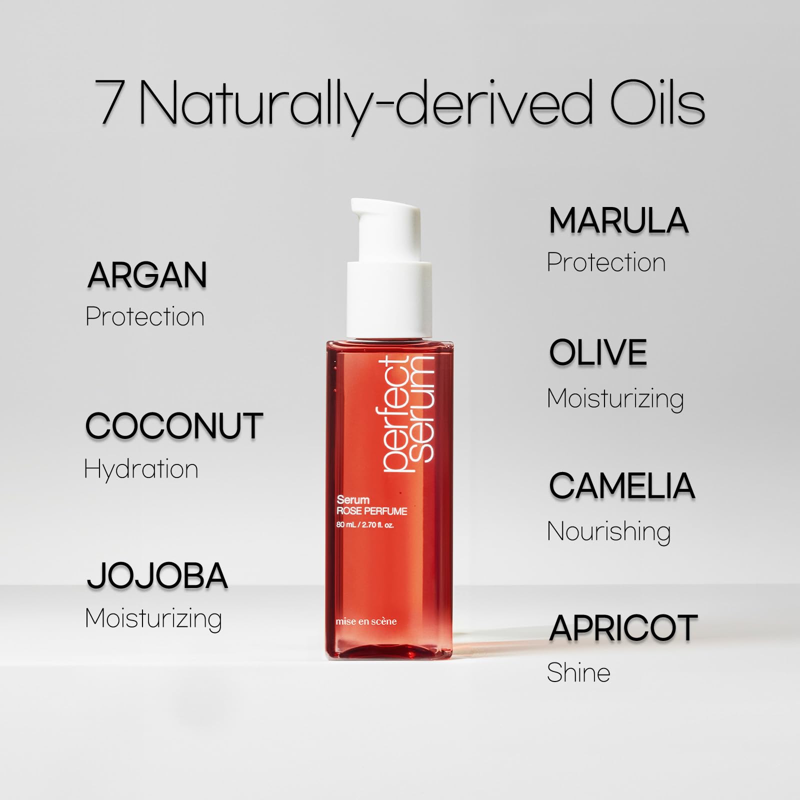 Mise En Scene Perfect Rose Serum, fórmula libre de alcohol y parabenos