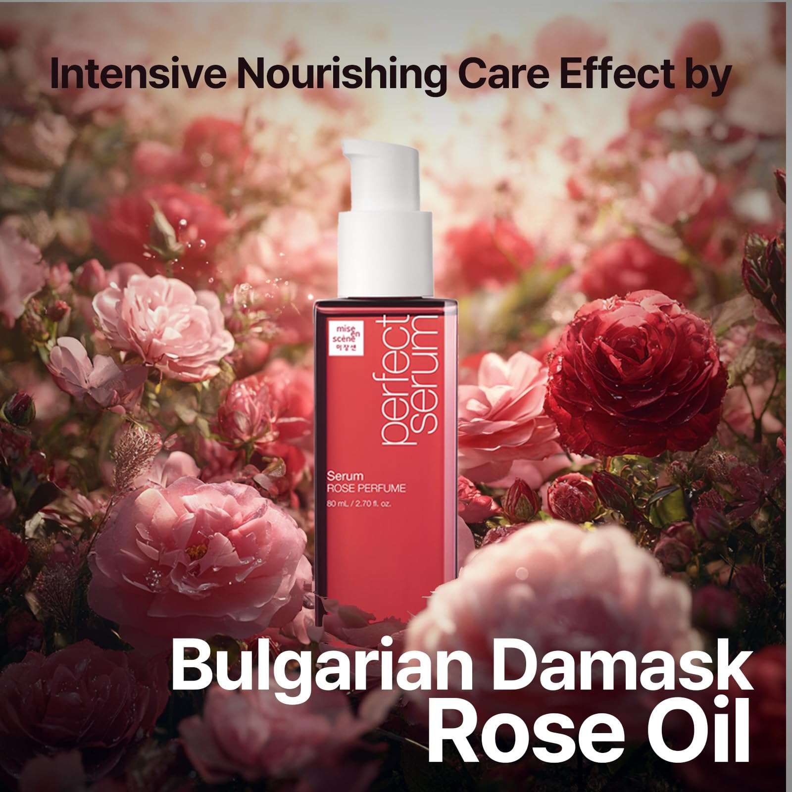 Mise En Scene Perfect Rose Serum, textura nutritiva que ayuda a desenredar con suavidad