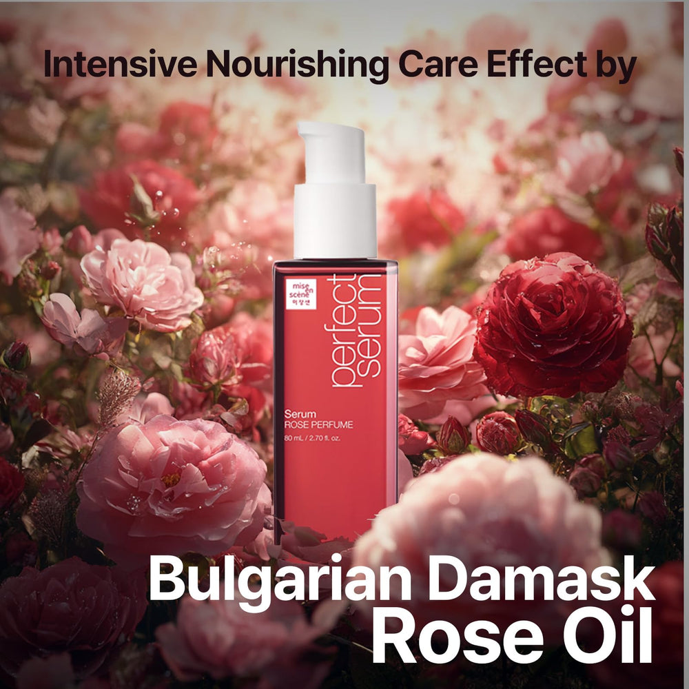Mise En Scene Perfect Rose Serum, textura nutritiva que ayuda a desenredar con suavidad