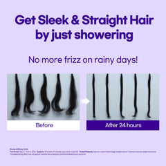 Mise En Scene Perfect Serum Magic Straight hair-application scene highlights easy styling.