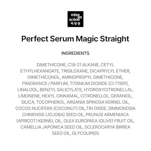 Mise En Scene Perfect Serum Magic Straight smooth-finish look captured in motion.