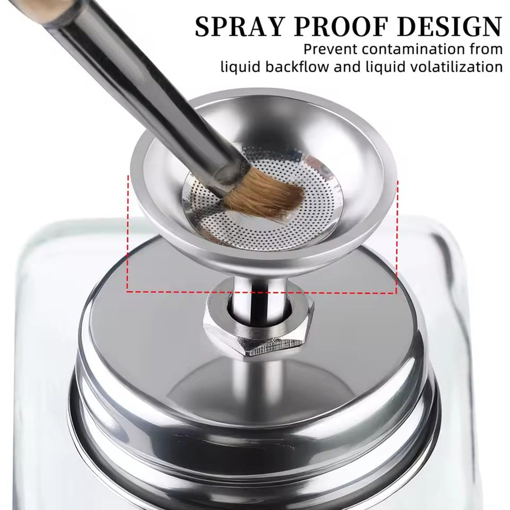 Misforu clear borosilicate glass bottle with cap for durable, leak-free storage