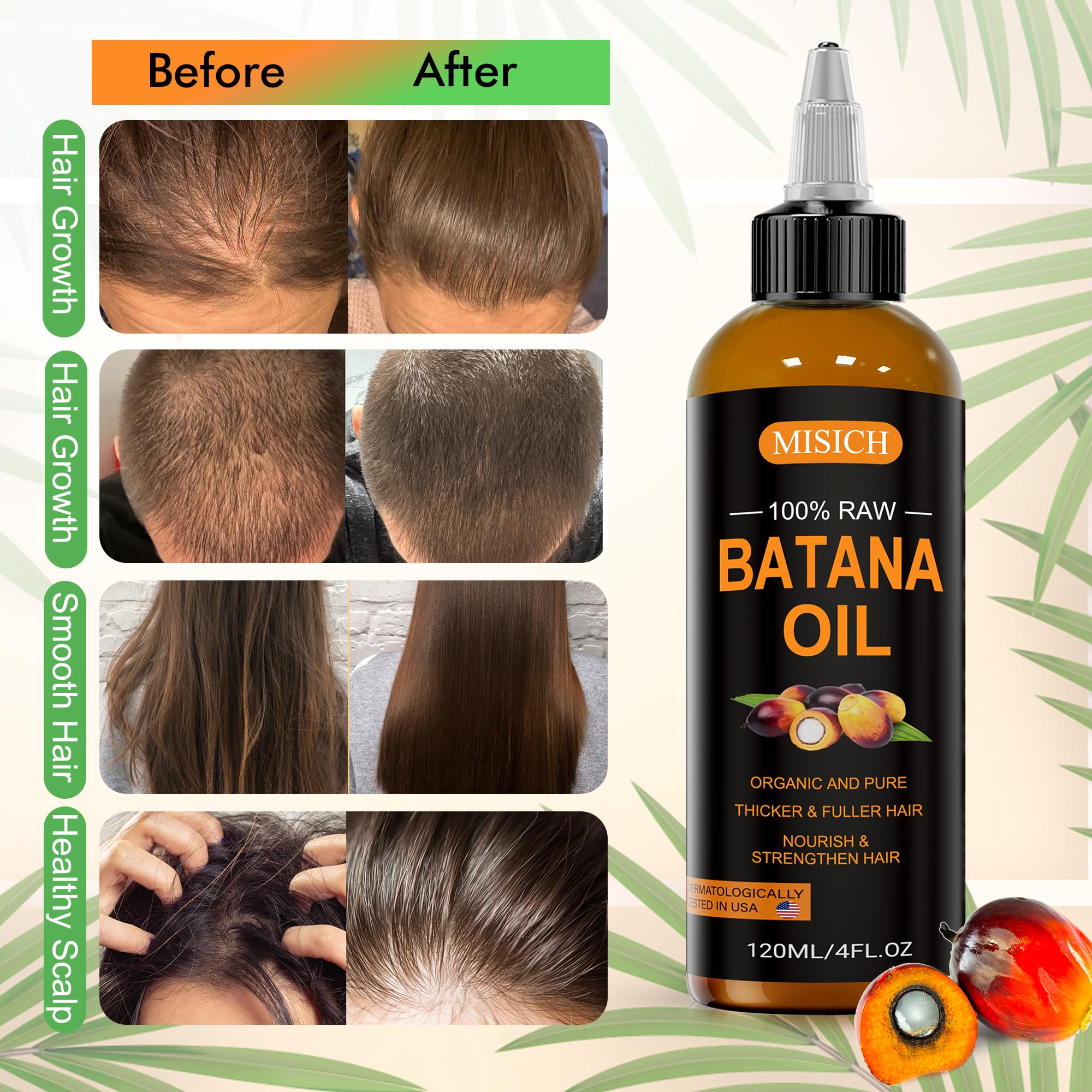 MISICH Aceite de Batana textura sedosa para cabello dañado