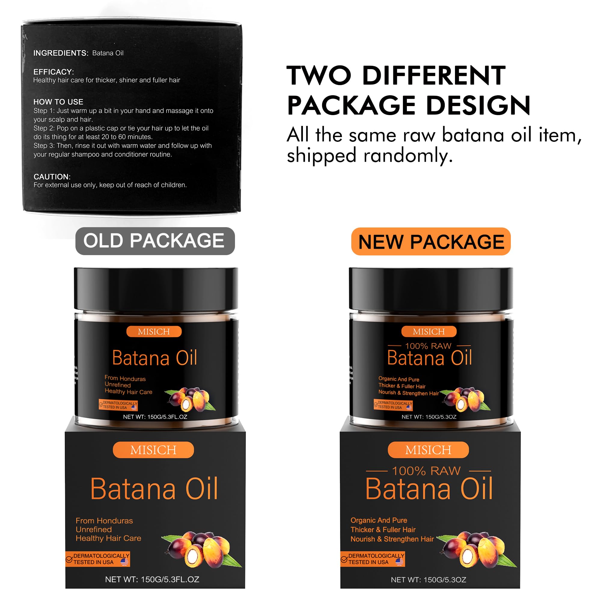 Misich Batana ayuda a sellar la humedad para un brillo natural.