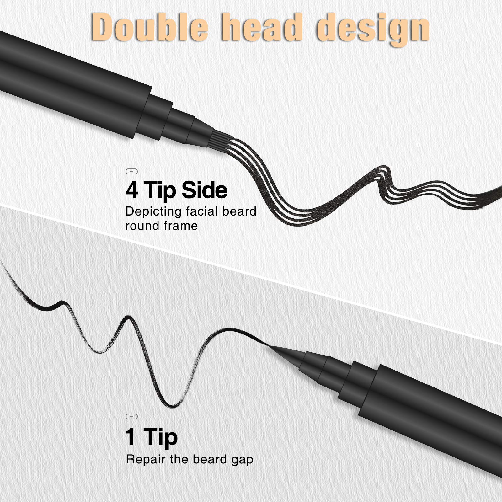 MISICH beard pencil filler sweatproof finish stays put through workouts