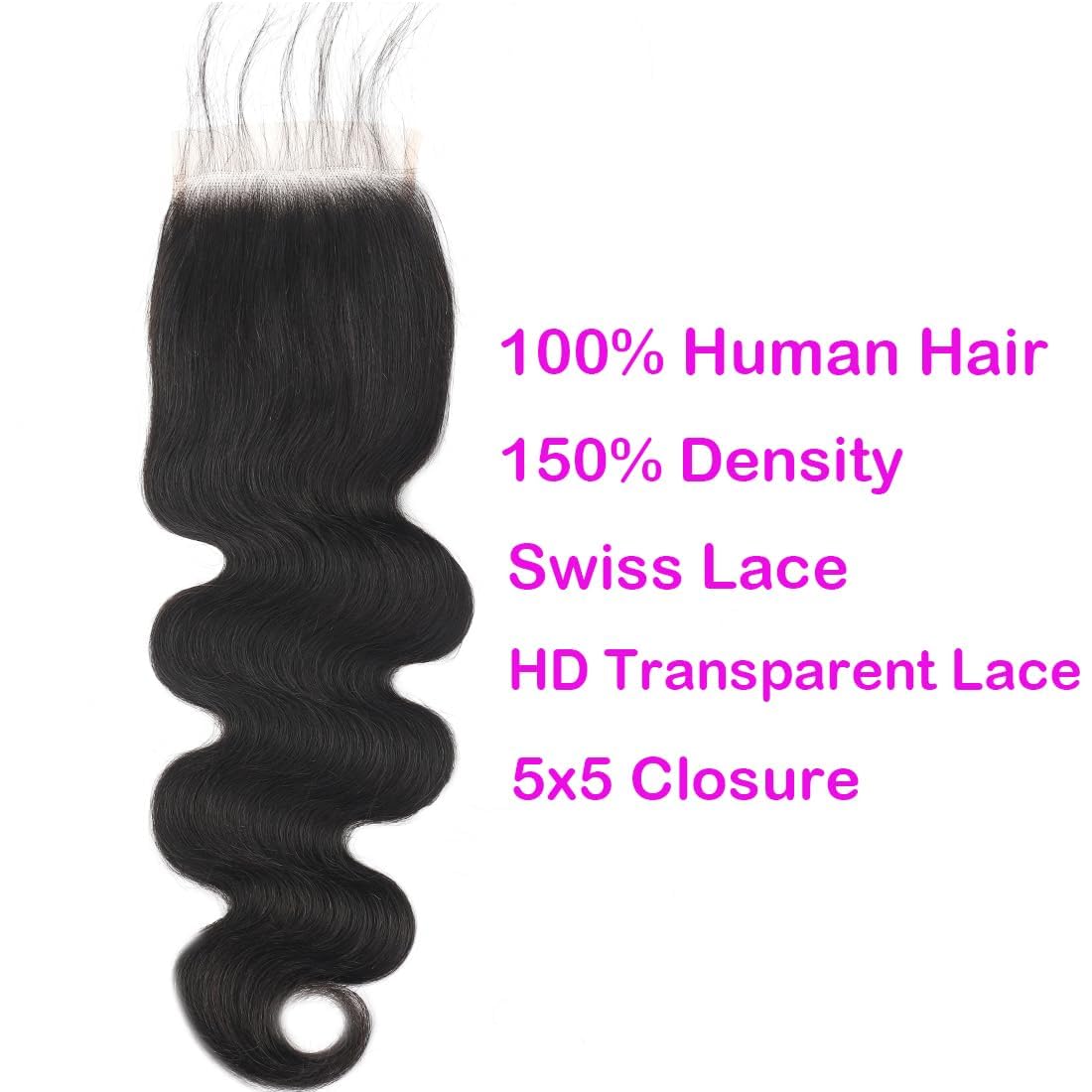 Misoun preplucked baby hair detail for easy installation