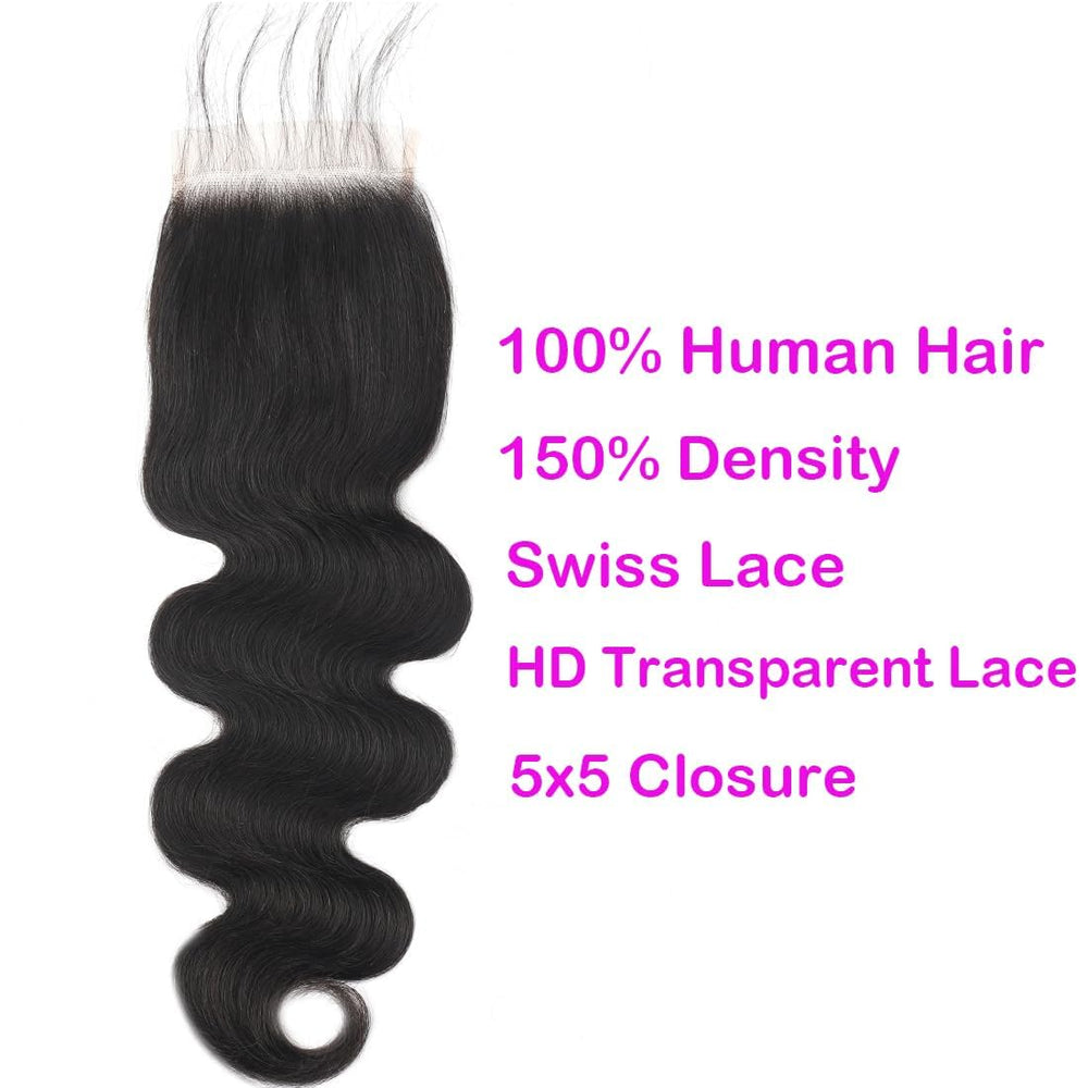 Misoun preplucked baby hair detail for easy installation