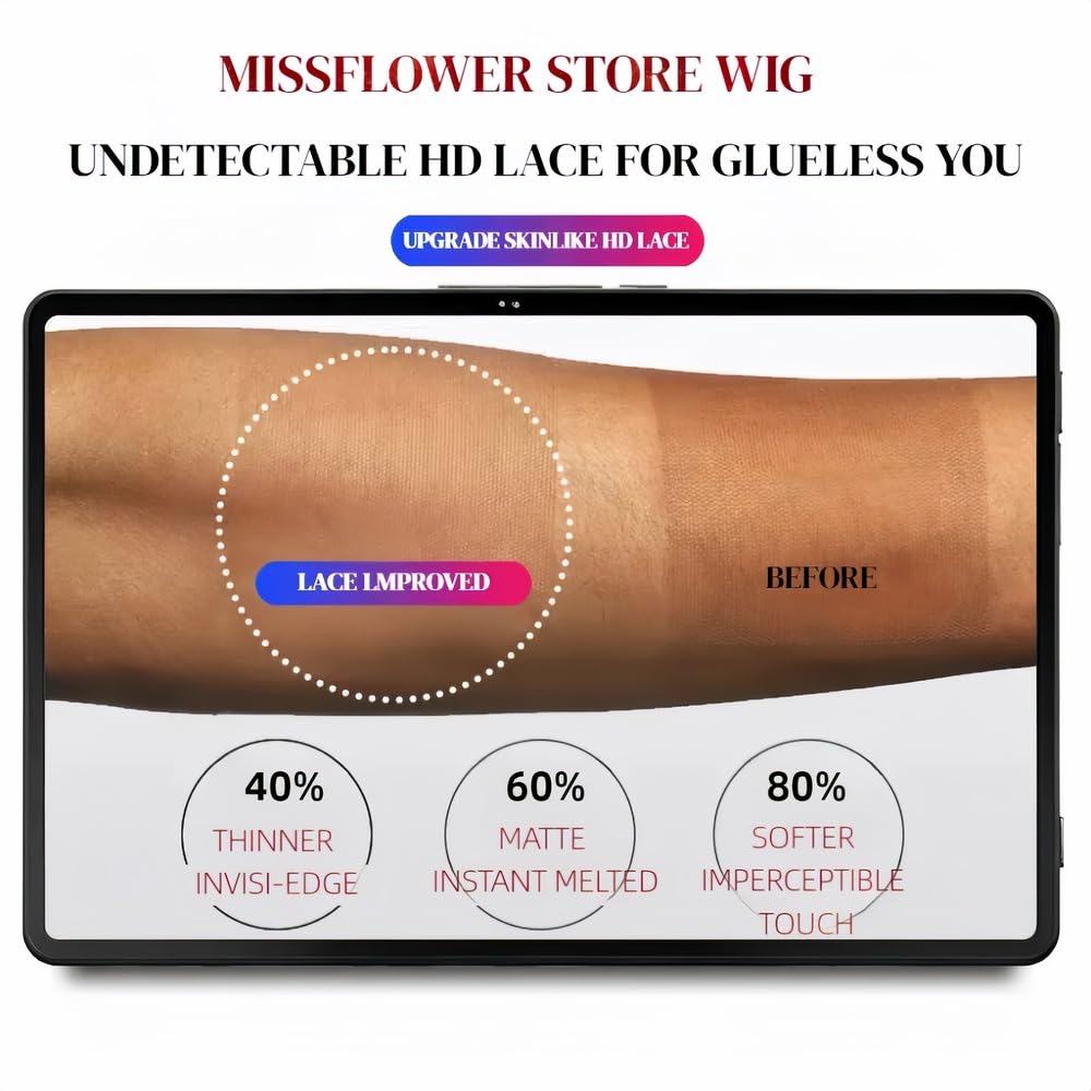 Miss Flower pre plucked hairline supports quick seamless styling