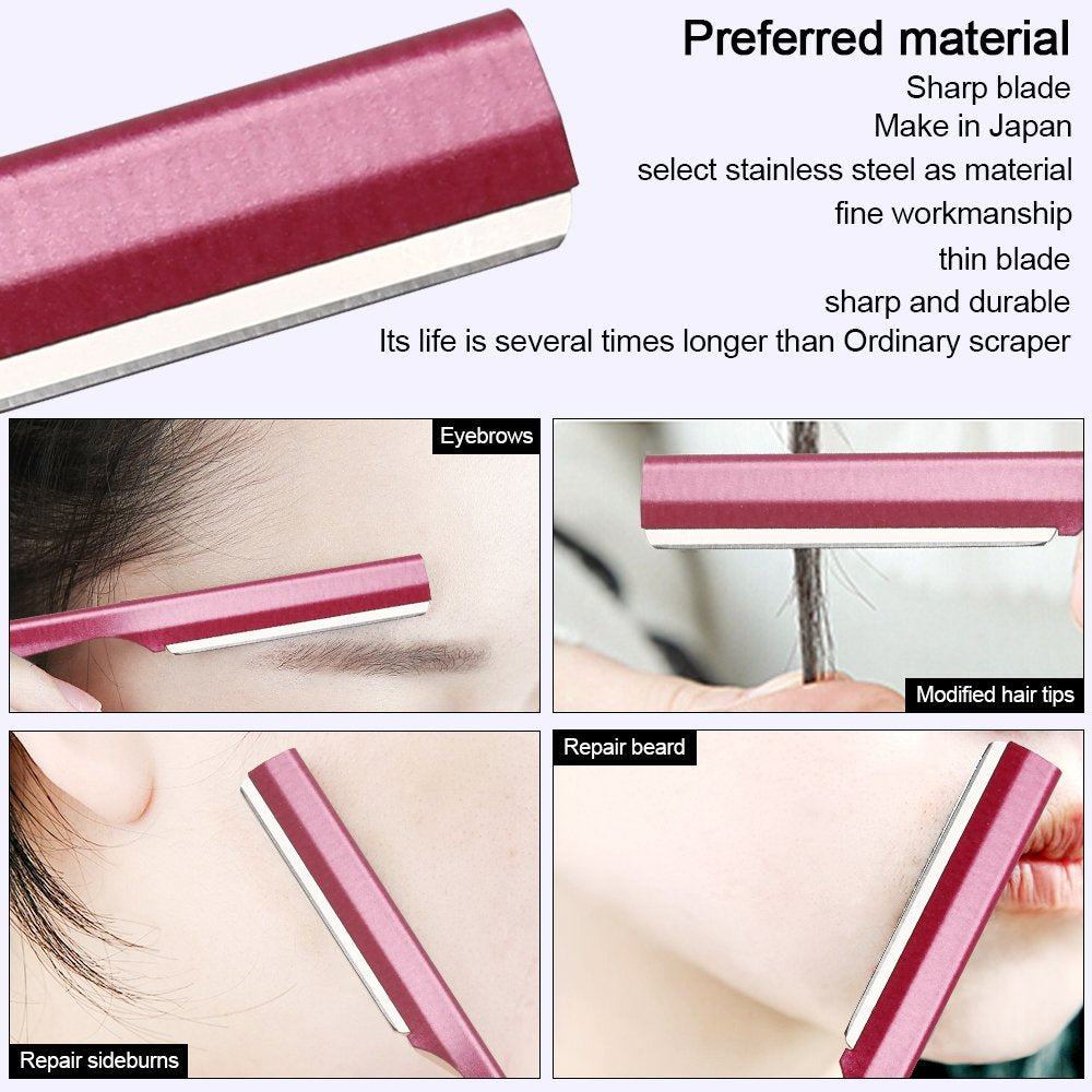 Blade detail on Miss Gorgeous London eyebrow trimmer designed for precise brow shaping.