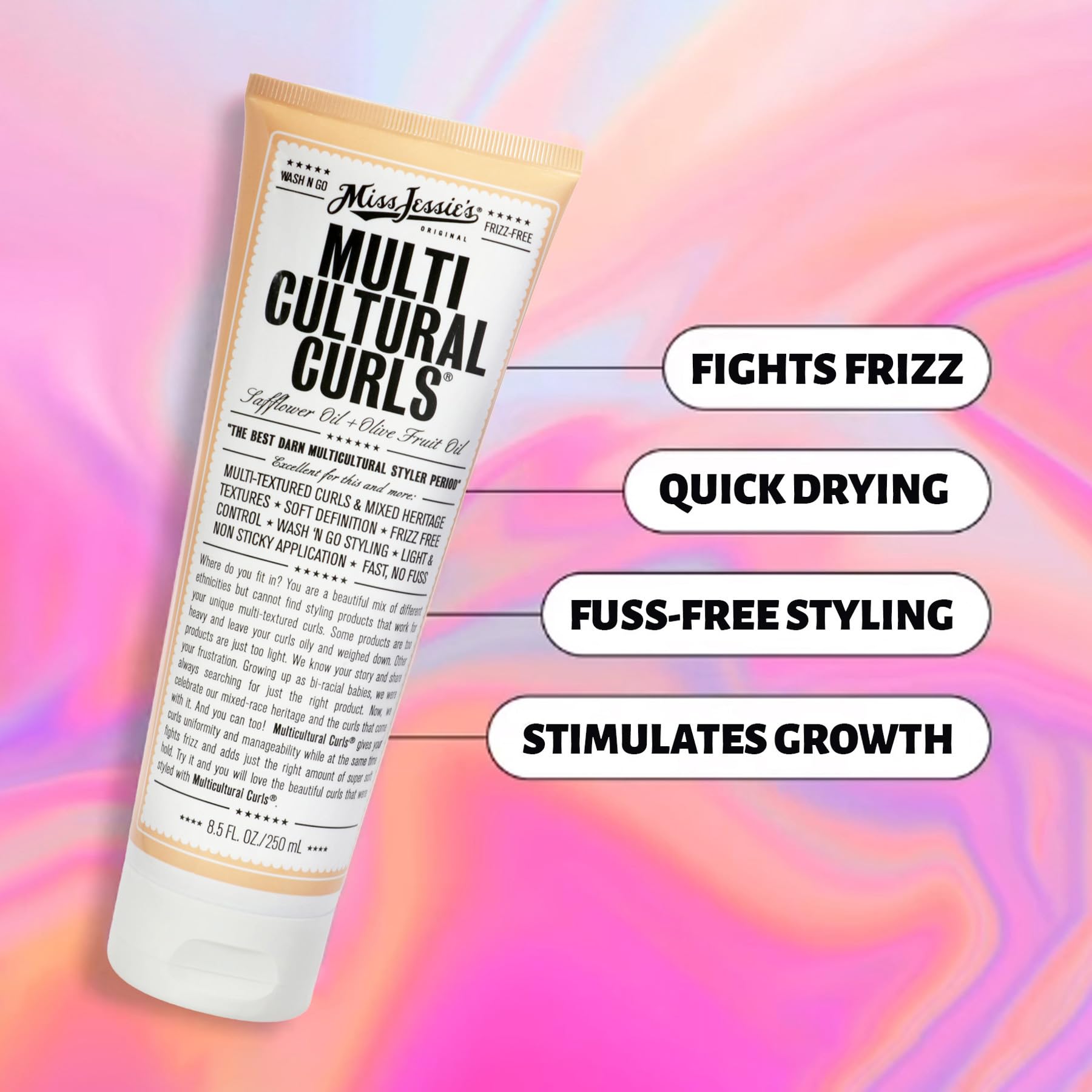 Miss Jessie's Multi Cultural Curls crema ayuda a controlar el encrespado