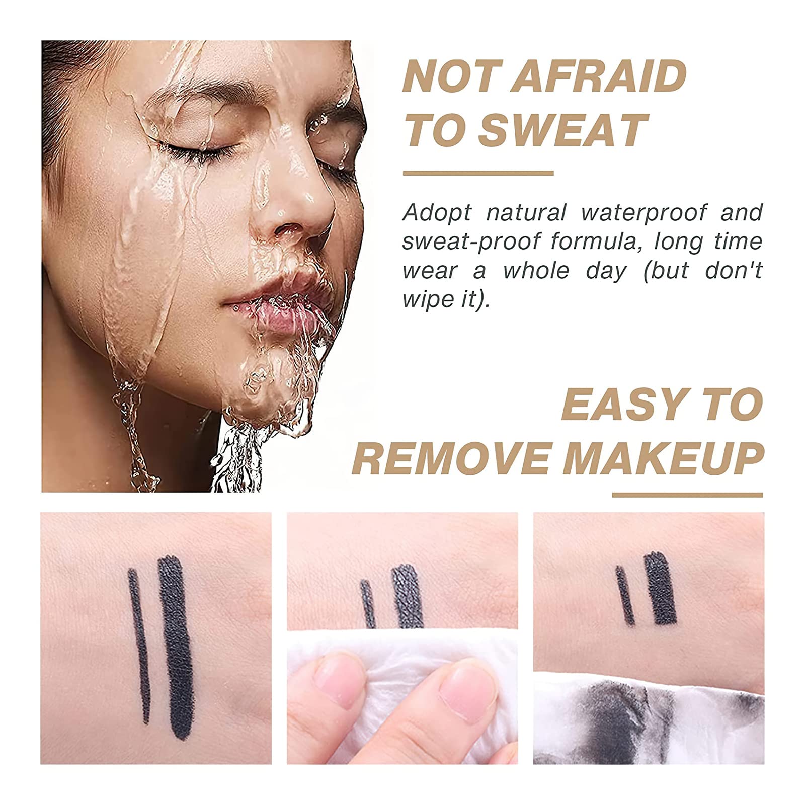 Miss Rose M Gel Eyeliner smudge-proof wear on long days