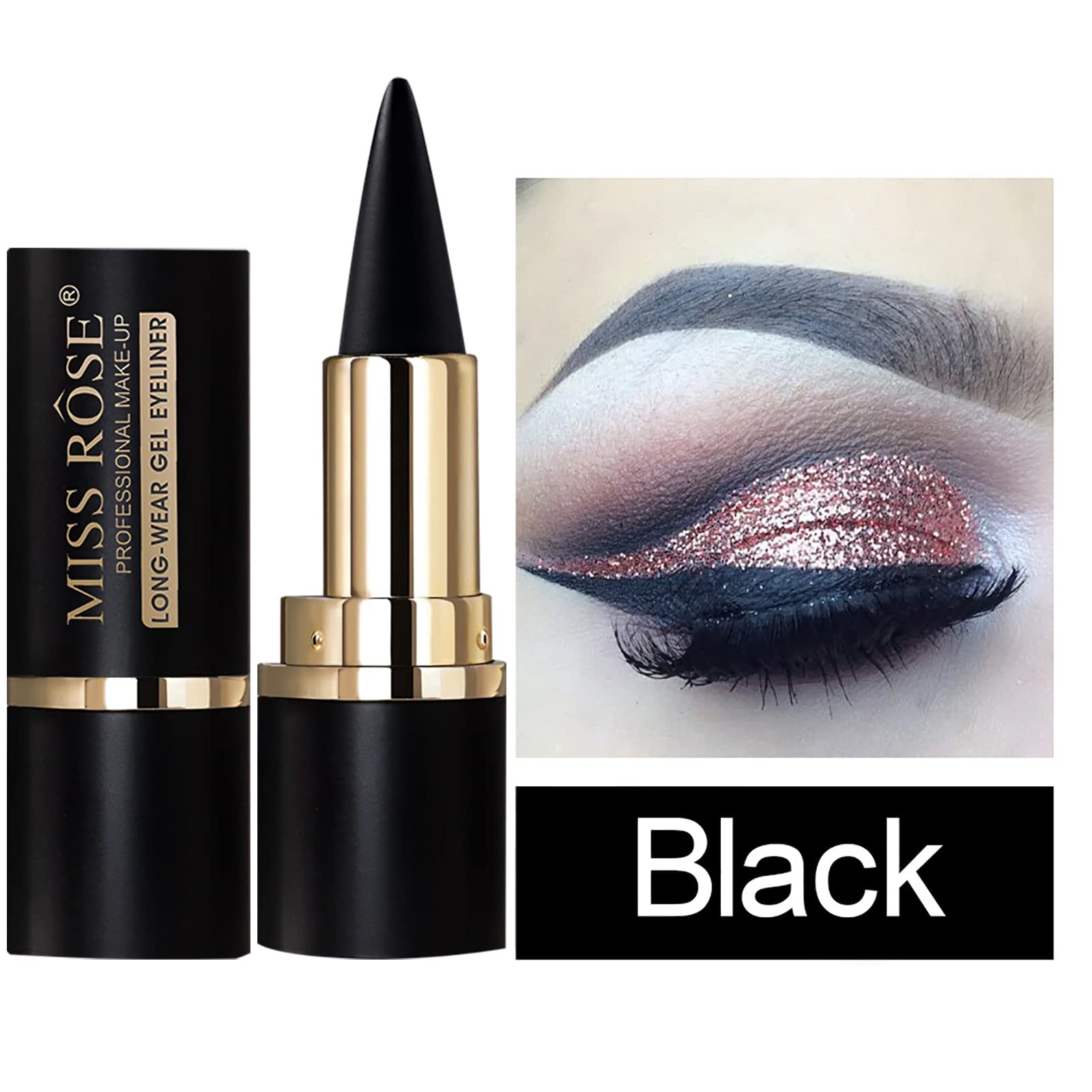 Miss Rose M Gel Eyeliner twist-up design for easy access
