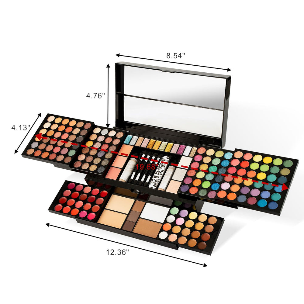 Miss Rose M187 palette compact design shows wide shade range for all skin tones.