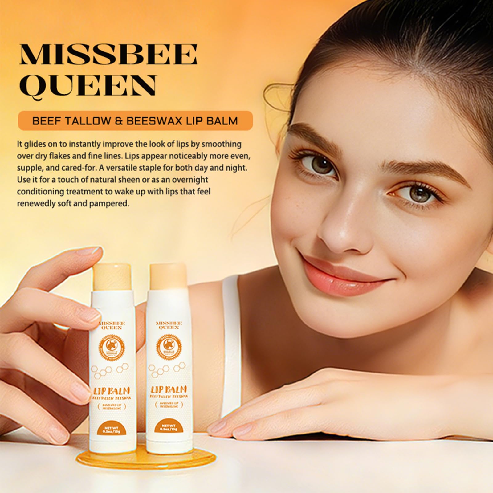 MISSBEE QUEEN bálsamo sin fragancia para piel sensible y uso nocturno.