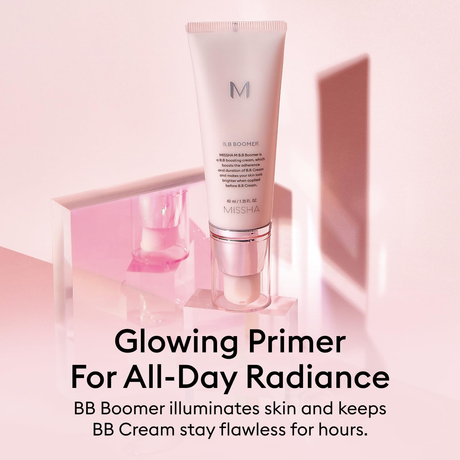 Missha dewy finish shot highlighting moisture barrier during application