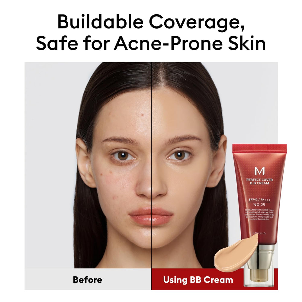 MISSHA M Perfect Cover BB Cream con proteccion SPF 42 para el dia a dia.