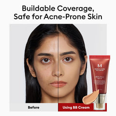 Missha M Perfect Cover BB Crema 31 Beige Dorado, protección SPF para uso diario