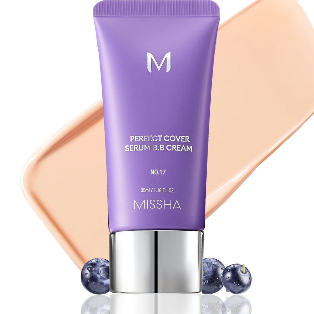 MISSHA M Perfect Cover Crema BB con Suero en bote, acabado ligero y luminoso.