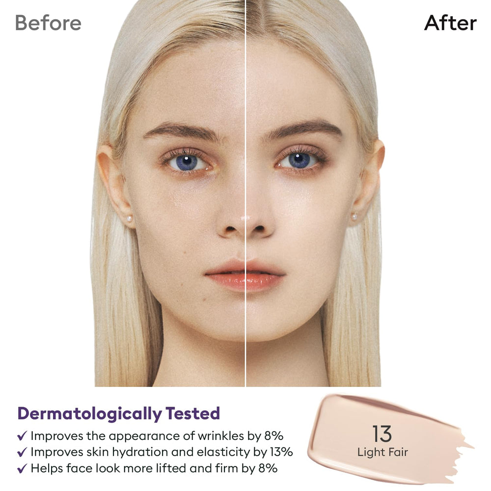 Missha M Perfect Cover Serum BB Cream No.13 silky texture blends smoothly for a skin-like finish.