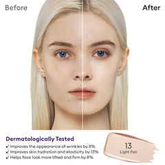 Missha M Perfect Cover Serum BB Cream No.13 silky texture blends smoothly for a skin-like finish.