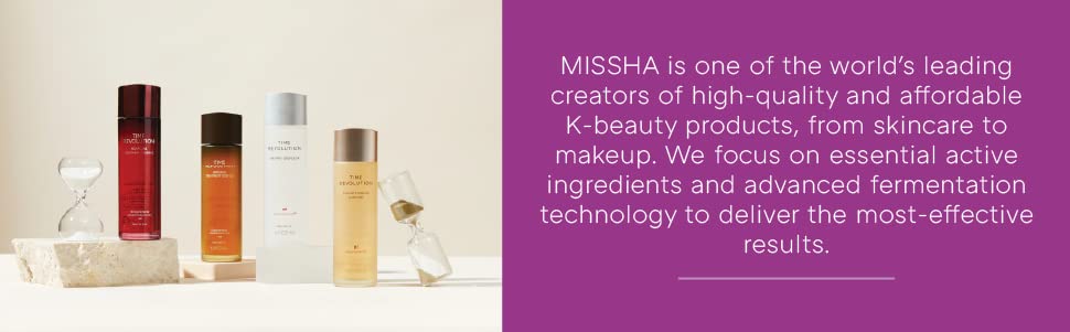 MISSHA Time Revolution First Essence RX before-after hydration and glow