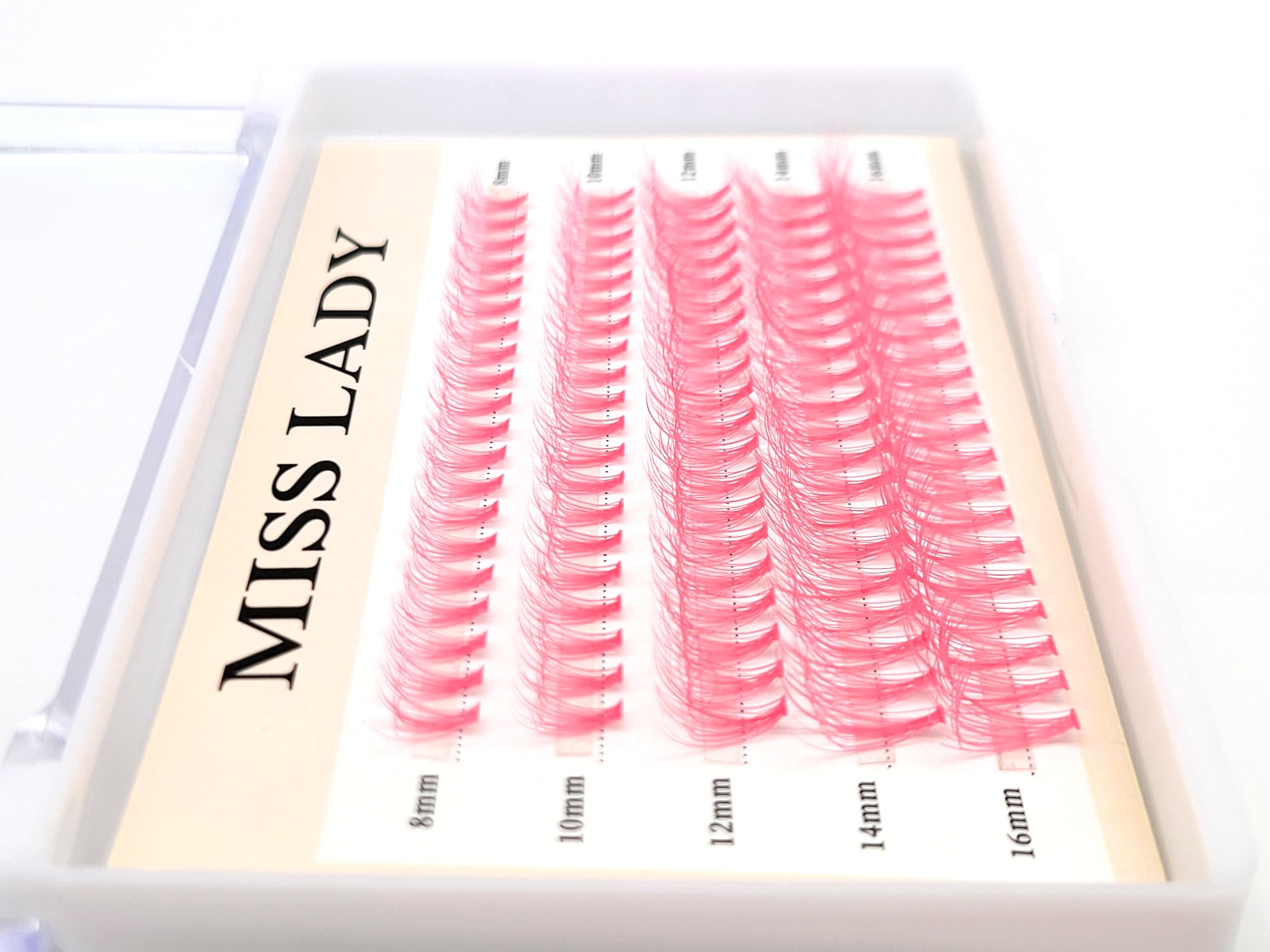 MISSLADY 3D volume 20D curl lash clusters for dramatic fullness