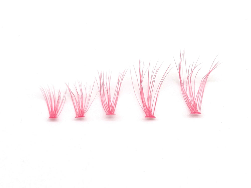 MISSLADY pink lash clusters add playful color and style