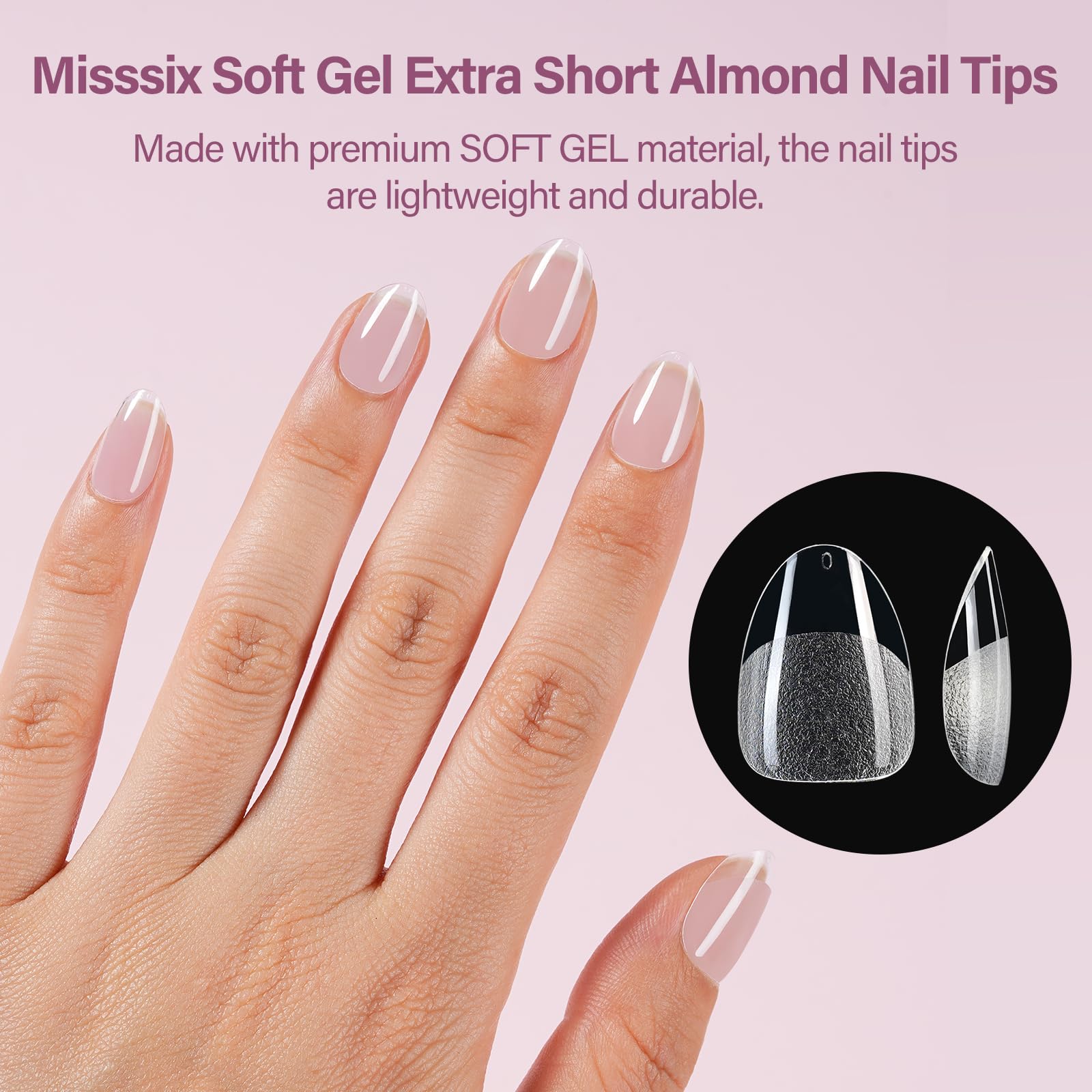 Misssix 5-in-1 nail glue gel bottle for easy at-home adhesion