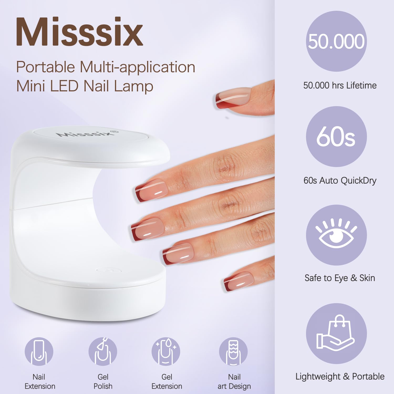 Misssix aplicacion facil de uñas postizas para principiantes