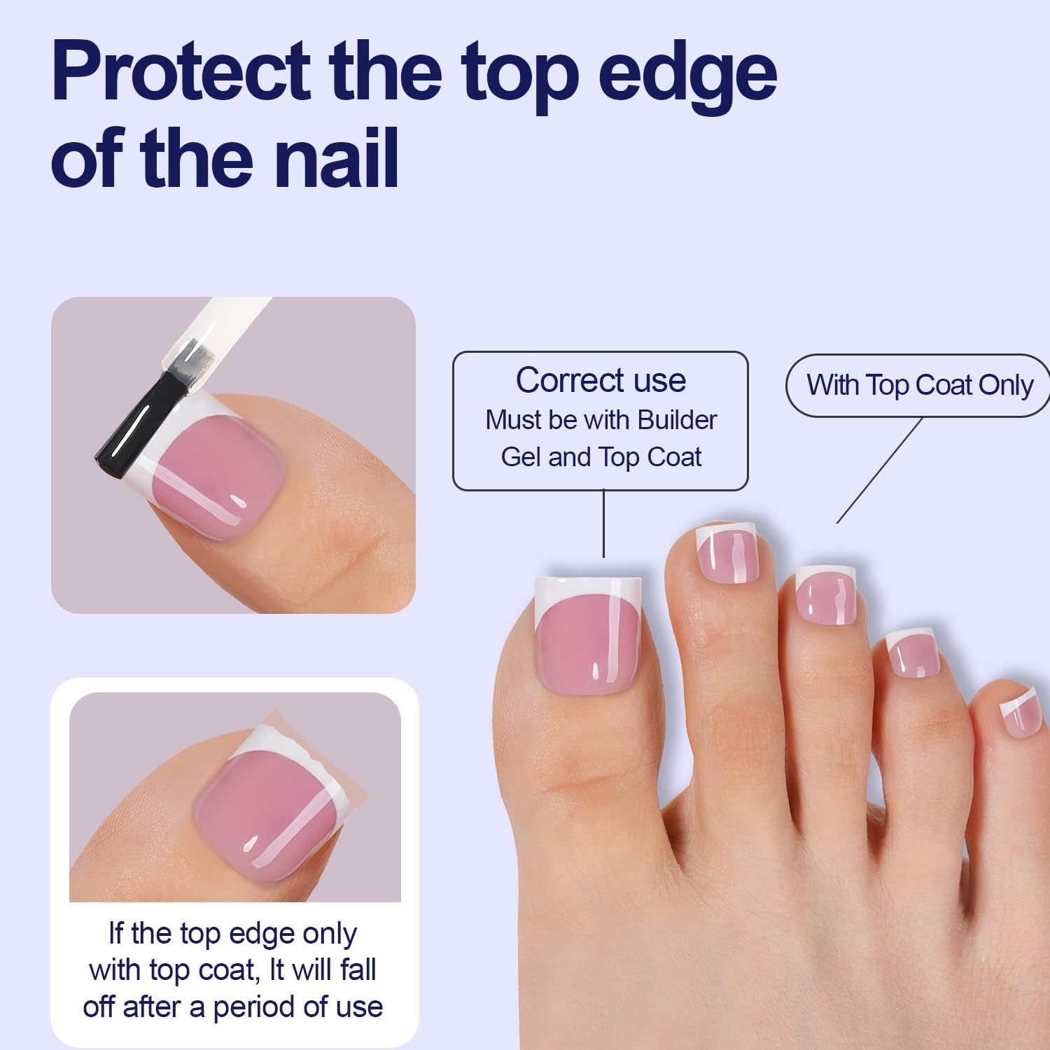 Misssix uñas de uso prolongado, pueden durar varias semanas.