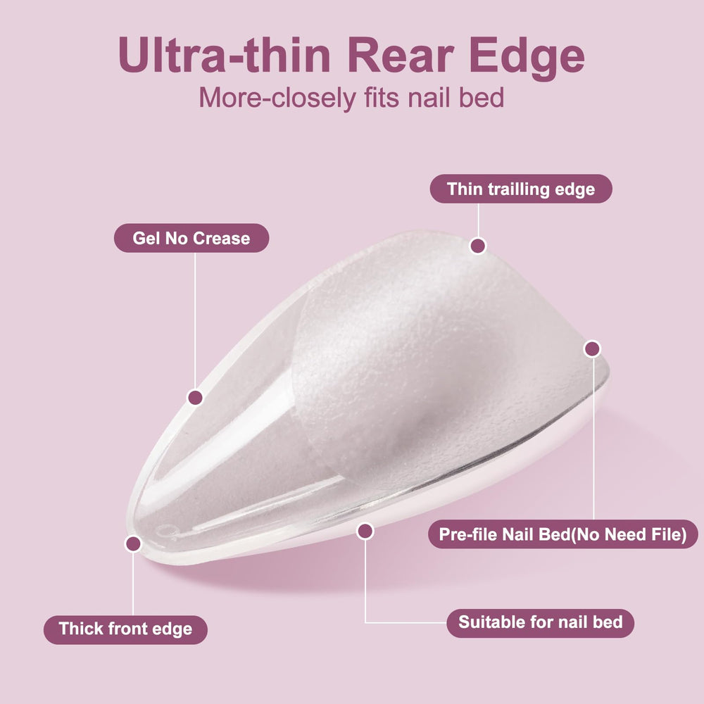 Misssix full cover false nails deliver natural shape with sturdy tips