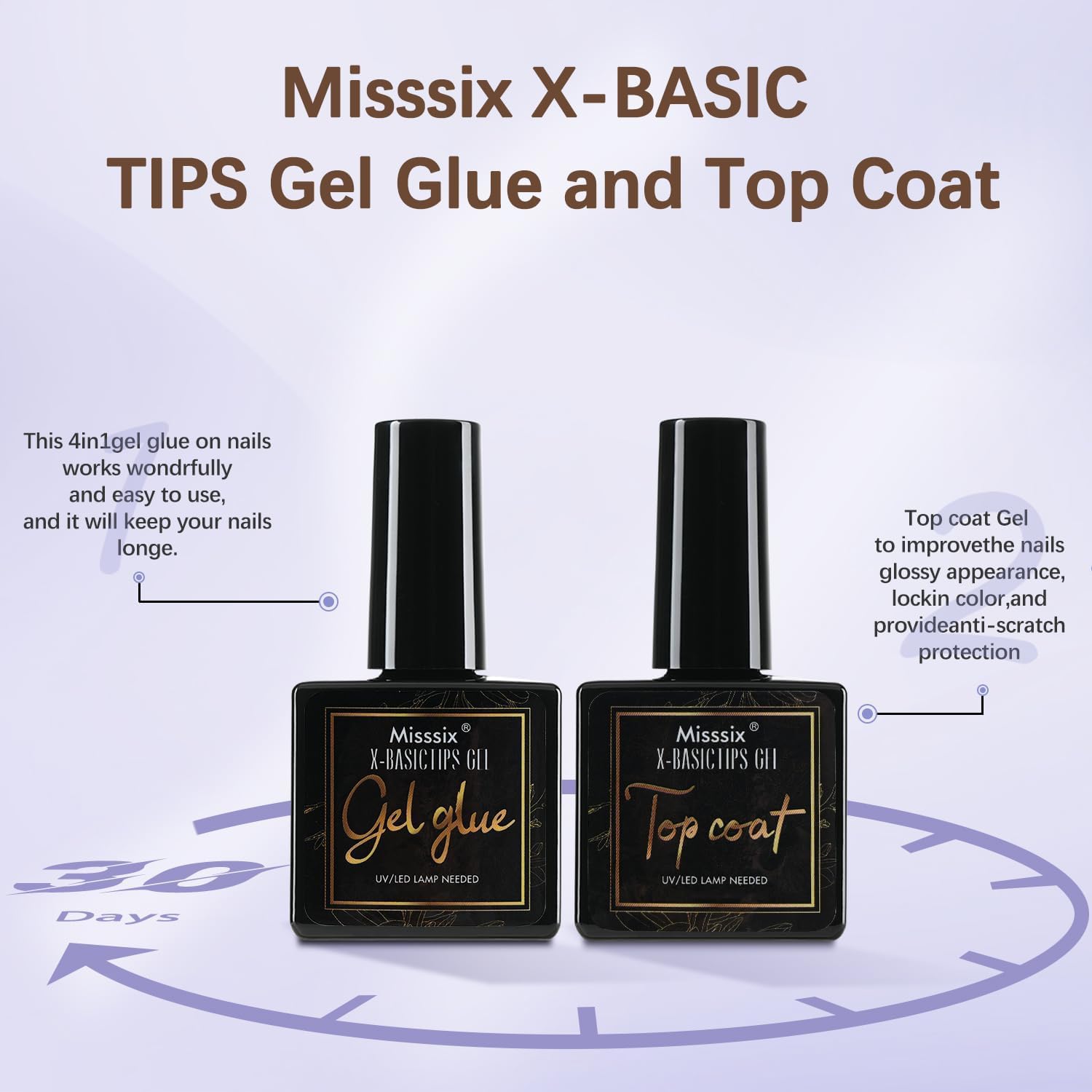 Misssix lámpara mini para curado rápido de uñas en casa.