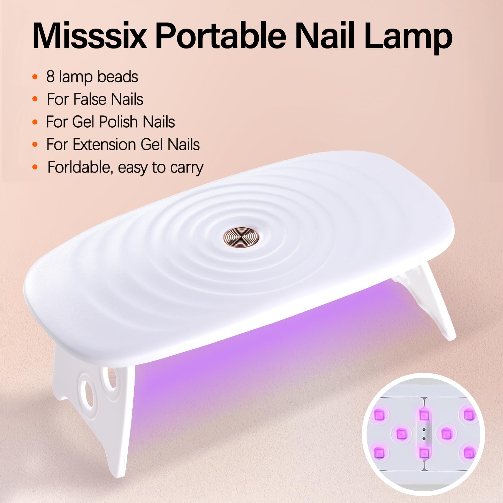 Misssix lima uñas para preparar la superficie y adherencia.