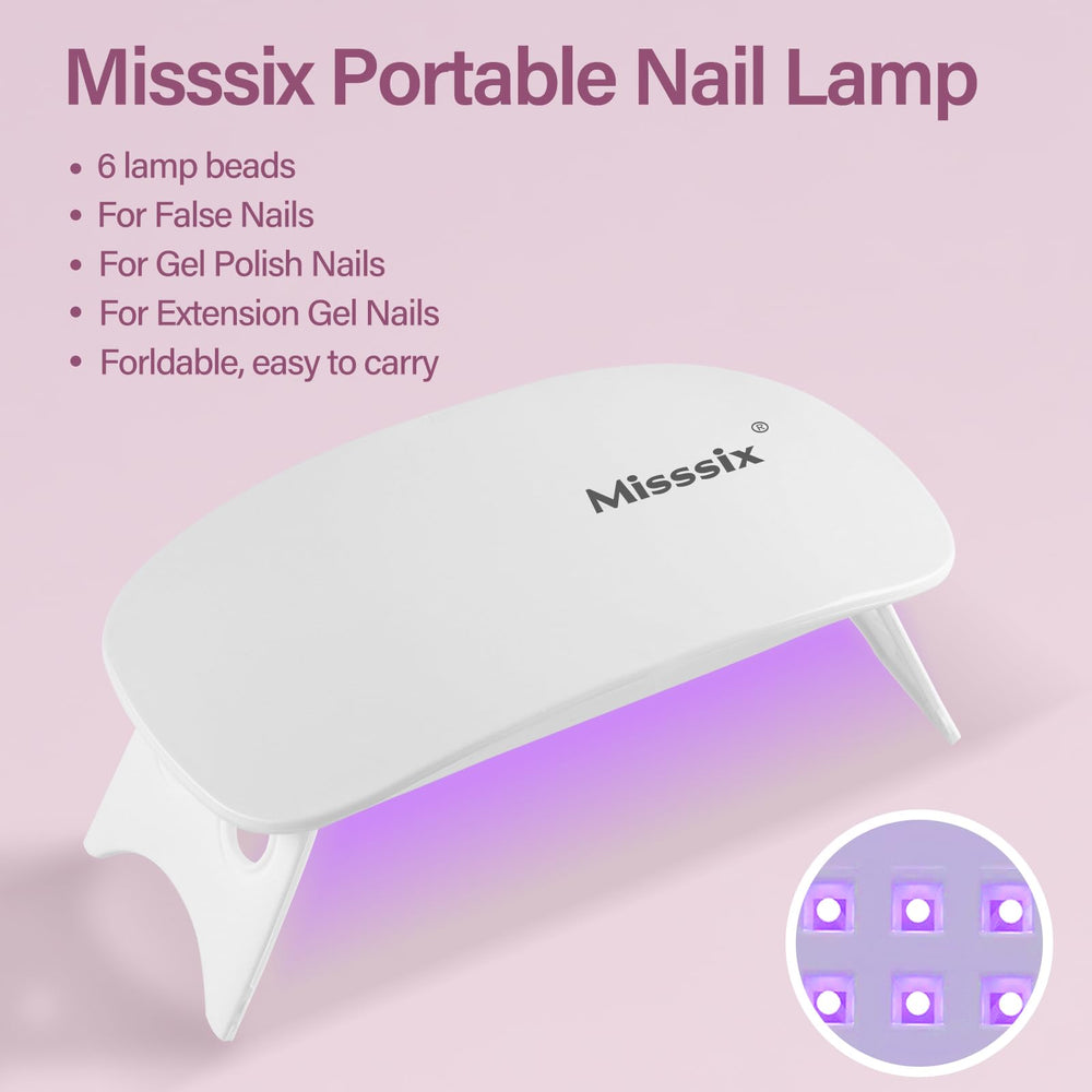 Misssix lima uñas incluida para pulir bordes y lograr suavidad.