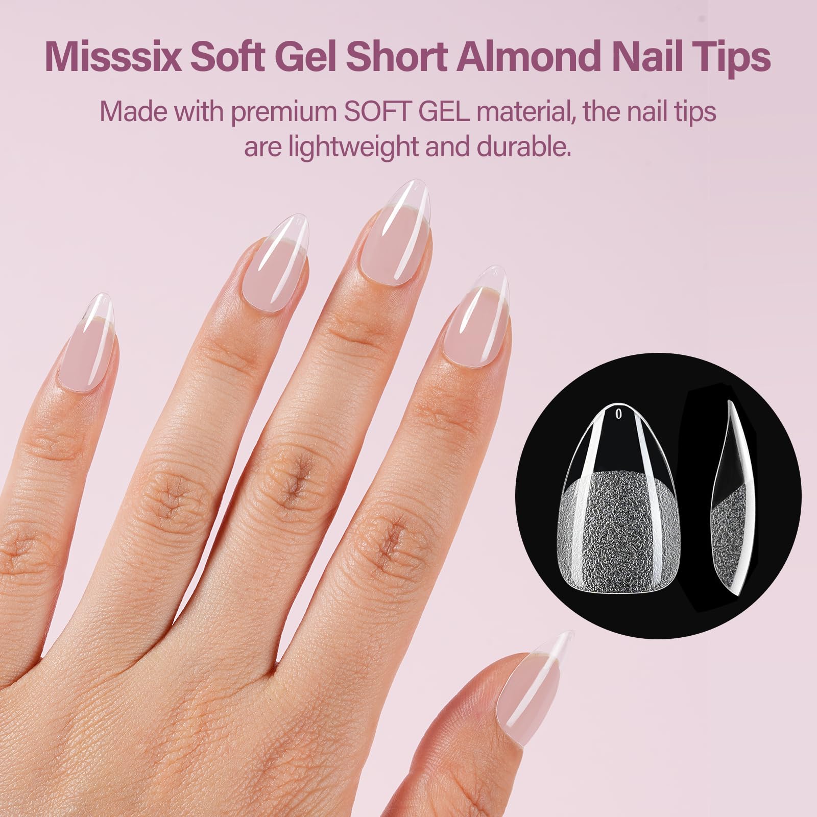 Misssix nail file included for shaping and finishing