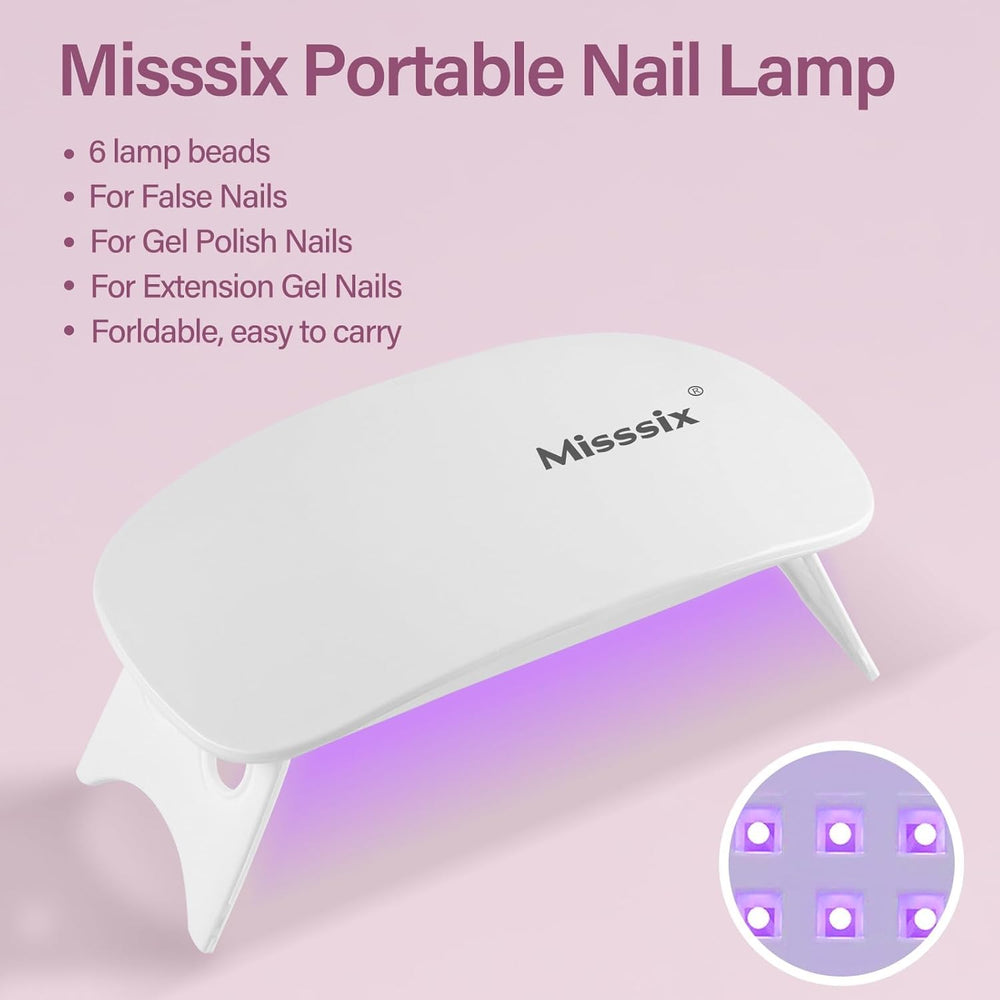 Misssix portable UV lamp offers quick curing for on‑the‑go manicures