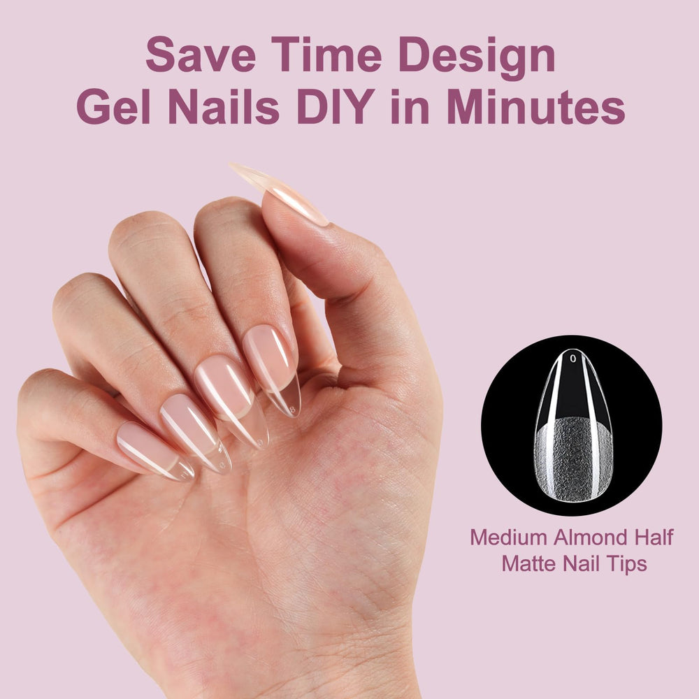 Misssix pre‑etched clear nails provide traceless look and easy application