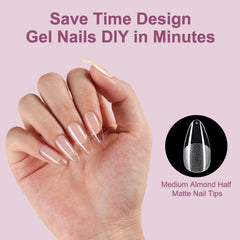 Misssix pre‑etched clear nails provide traceless look and easy application
