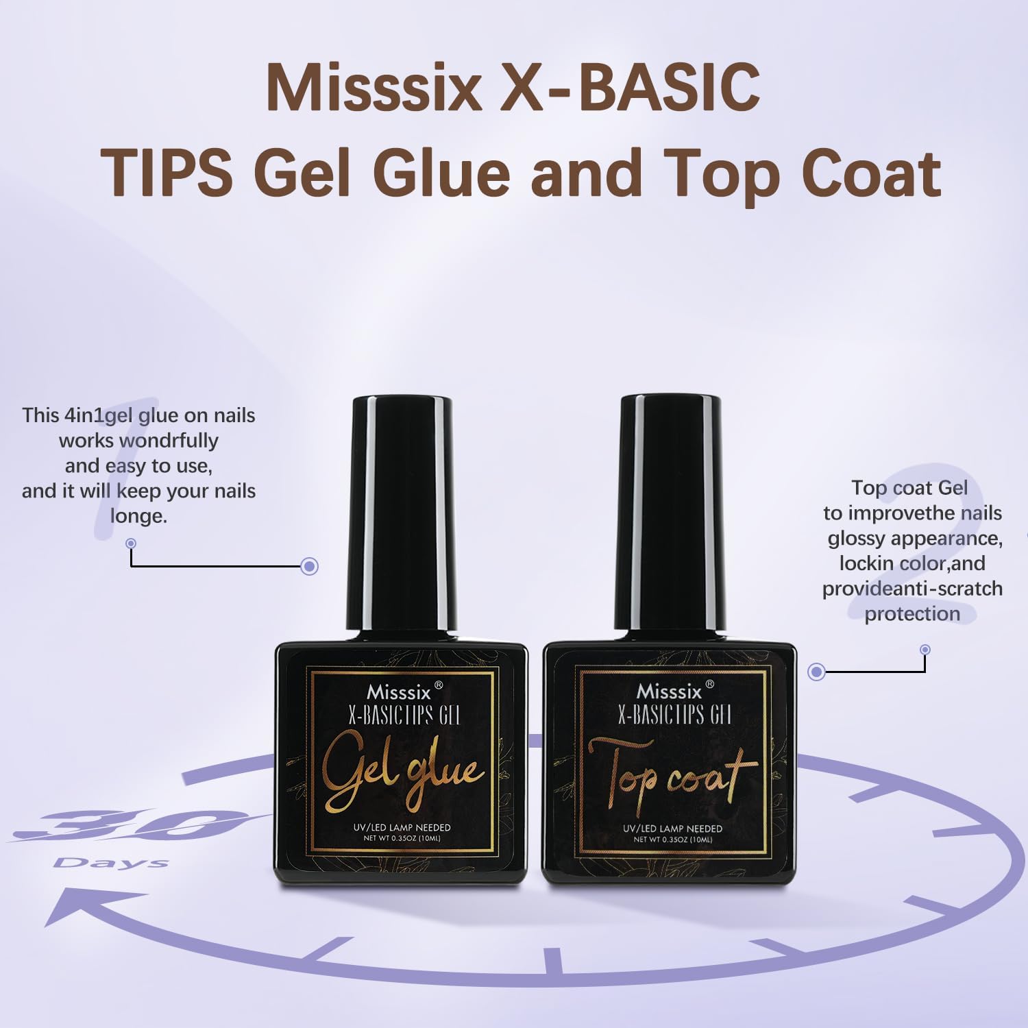 Misssix tallas 16 uñas cuadradas cortas para ajuste perfecto