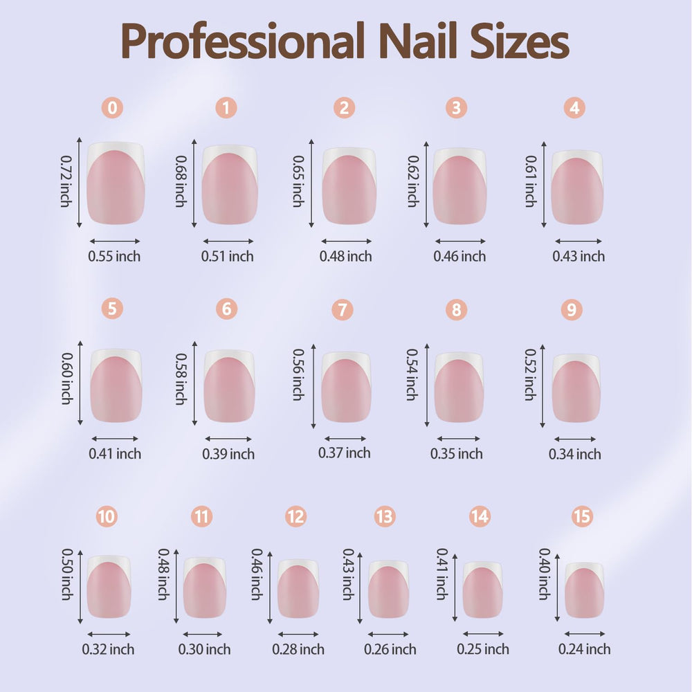 Misssix dieciséis tallas: ajuste perfecto para uñas diversas.