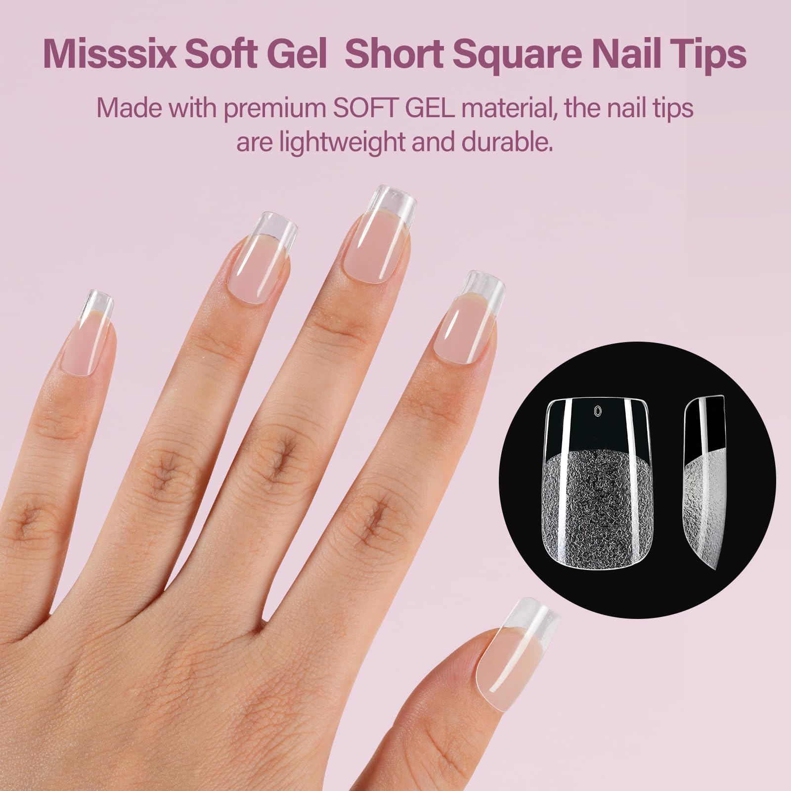 Misssix varios tamaños de uñas 12, ajuste cómodo para cada dedo.