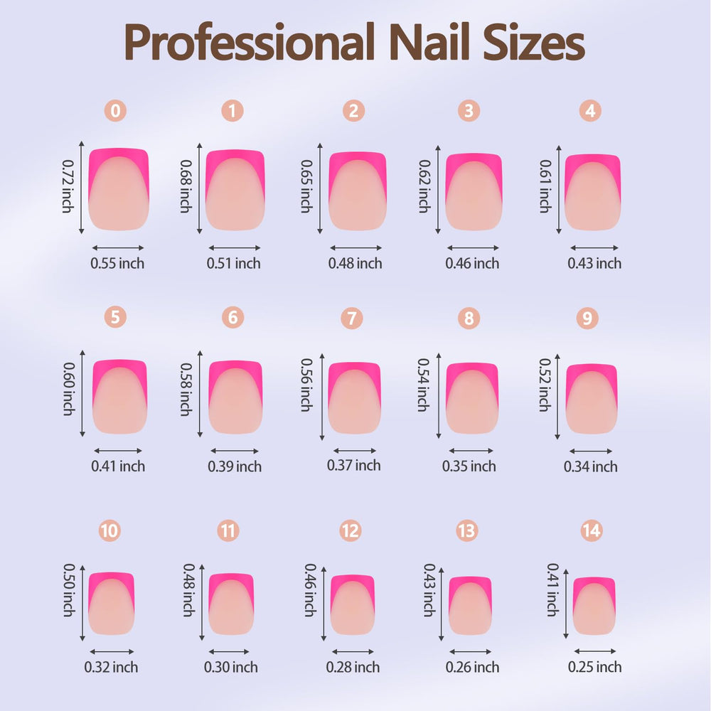 Misssix XBASICTIPS fifteen sizes ensure precise fit from cuticle to free edge