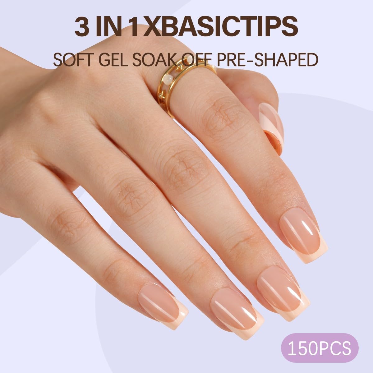 Misssix XBASICTIPS frosted matte texture improves adhesion and staying power.