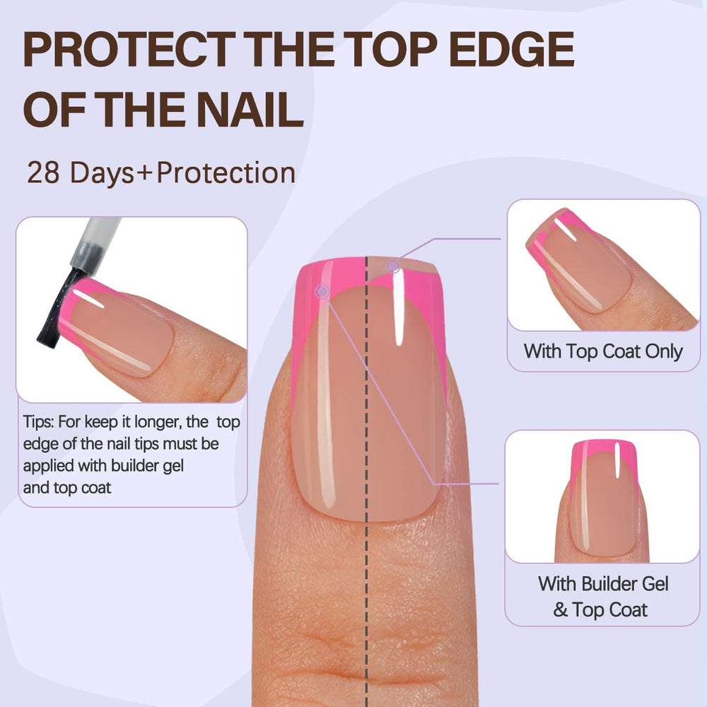 Misssix XBASICTIPS soft gel tips with flexible feel for natural-looking results