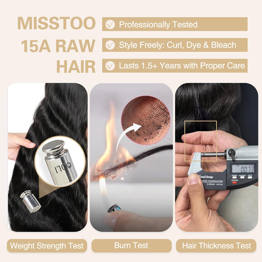 Misstoo Cambodian body wave packaging shot ready-to-use bundles.
