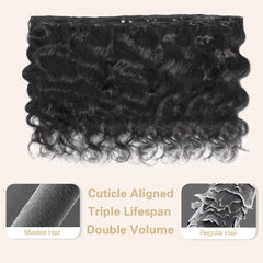 Misstoo Cambodian body wave weft flat-lying for seamless sew-in.