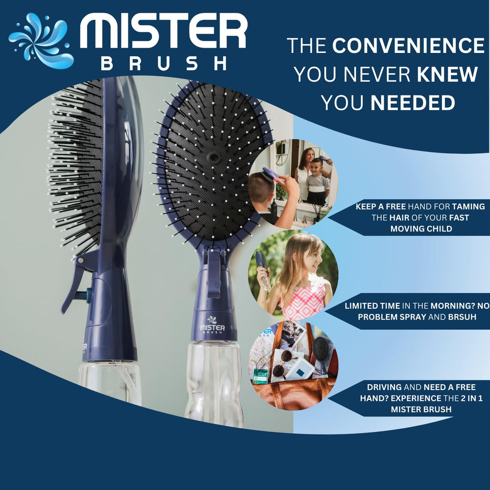 Mister Brush portable-lightweight-design fits in bags for on-the-go styling.