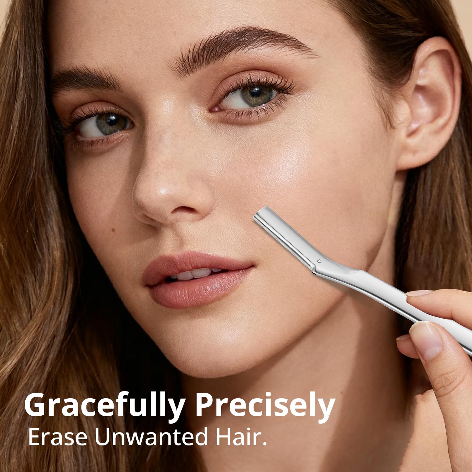 Mistfree Dermaplane Razor in a skincare routine enhancing makeup results.